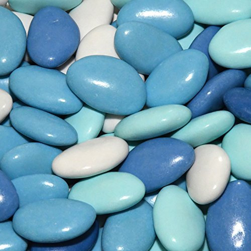 Confetti Doppio Cioccolato Sfumati Celeste Papa Dolceamaro g 500 (95 confetti) - Solo aromi e coloranti naturali - Certificati Kosher e Senza Glutine