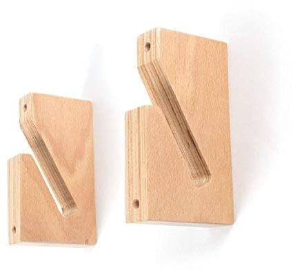 JUCKER HAWAII Wandhalterungen für Skateboard, Longboard, Balanceboard, Snowboard, Wakeboard | Halterung für die Wand aus Holz in verschiedenen Designs