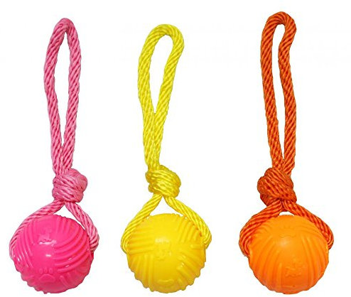 Other Good Boy Glow In The Dark Ball On A Rope 60mm, clear