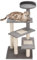 PawHut Rascador para Gatos Árbol Rascador Centro de Actividad 3 Plataformas para Arañar 48x48x101cm Tablero de partículas Cubierta de Felpa Sisal
