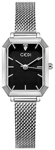 rorios Damen Uhren Analog Quarz Armband Uhren Mode Quadrat Zifferblatt Minimalistisch Mesh Bracelets Mode Mädchen Armbanduhr