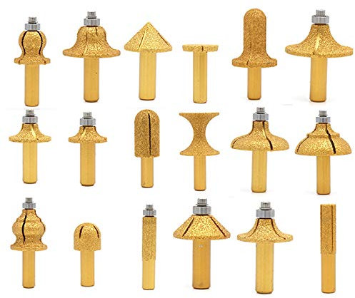 1/2 Schaft Galvanische Diamant Stein Marmor Schleifen Fräser Für Marmor Schleifrand Holzbearbeitung Fräswerkzeug