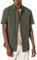 Amazon Essentials Men's Regular-Fit Short-Sleeved Chambray Shirt, Olive, L