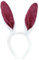Oblique Unique® Häschen Haarreifen Hasen Ohren Haarreif Bunny Kostüm Accessoire für Damen mit Glitzereffekt für Fasching Karneval Motto Party (Weiß-Pink)