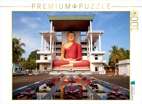 CALVENDO Puzzle Buddhastatue im Weherahena-Tempel Matara | 1000 Teile Lege-Größe 64 x 48 cm Foto-Puzzle für glückliche Stunden
