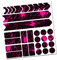 Fahrrad Rahmenschutz Kettenstreben Schutz Folie Aufkleber Rahmen Schutz Carbon MTB BMX Lackschutz Folie R159 R161 (05 Racing Neon Pink)