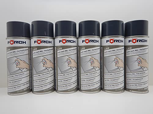 Förch GRAPHITGRAU GRAU GRAPHIT RAL 7024 LACK LACKSPRAY SPRAY SPRAYDOSE 400ML (6)