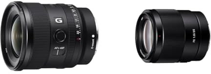 Sony Sel-20F18G Obiettivo Grandangolo a Focale Fissa 20 Mm F1.8, Serie G & FE 35mm f/1.8 | Obiettivo a Focale Fissa, Full-Frame, Grandangolare (SEL35F18F)