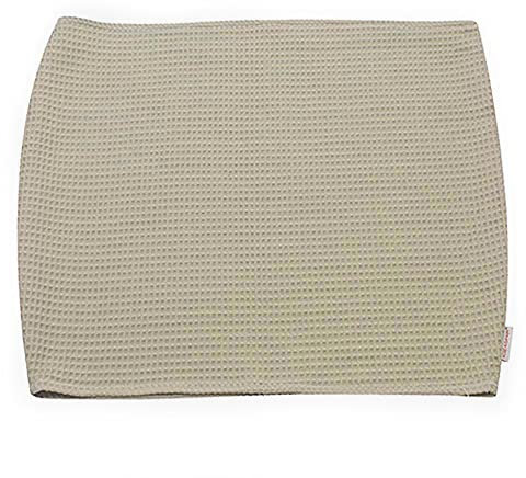 HOBEA-Germany Baby-Lagerungsbezug für Stillkissen XXL Lagerungskissen Schwangerschaftskissen Seitenschläferkissen groß (Waffelmuster Taupe, Lagerungsbezug)