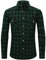 PADOLA Hemd Herren Kariertes Hemd Langarm Flanellhemd Button Down Holzfällerhemd Karohemd Oktoberfest Plaid Shirt Winterhemd Trachtenhemd Arbeitshemd Freizeithemden für Herren (Armeegrün, XXL)