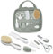 Nuvita 1146 | Ensemble Complet de Soins pour bébé | Trousse de Bain | Beauté pour bébé | Ciseaux à Ongles et Cheveux | Idéal pour la Maternelle et Les Voyages | sans BPA | Sage Green