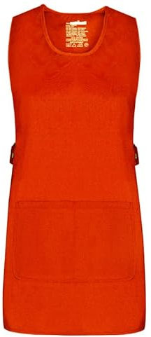 MISEMIYA - Apron Cleaning Work Uniform Clinic Hospital Cleaning Veterinary Sanitation Hostelry - Ref.868 - Large, Orange