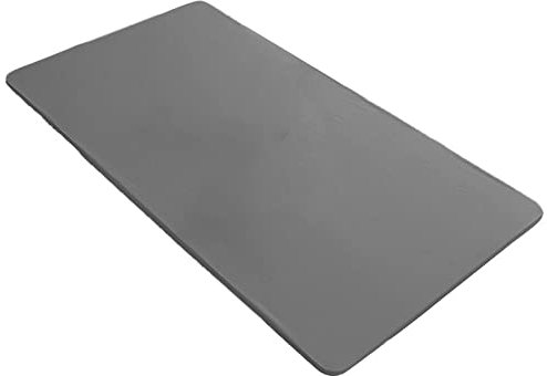 rismart Elastisch Tischtuch Pu-Leder Rechteckig Wasserdicht Ölbeständig Tischdecke Tisch Stoff Grau,80 x 120 cm