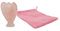 Pandiui23 Pierre Précieuse Ange Figurine Ange Gardien Guérison Cristal Talisman Porte-Bonheur Ange Statue Fengshui Décoration (Quartz Rose)