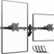 PUTORSEN Dual Monitor Wall Mount for 24-38-inch - Ultrawide, Max Load 22lbs per Monitor, VESA 75x75/100x100mm, Black