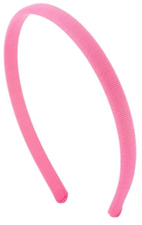 Righe e Pois - cerchietto per capelli in lycra - larghezza 1 cm - cerchietto per capelli, interno in plastica rivestito in lycra - Made in Italy (Rosa Antico)