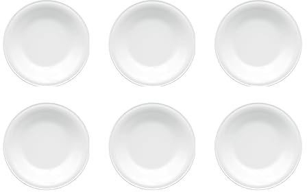 Dekorah 6 Piatti Fondi Piccoli in melamina italiana .Diamentro 19 cm, ideali per bambini,per mense scolastiche, lavabili facilmente anche in lavastoviglie Molto resistente, produzione italiana.