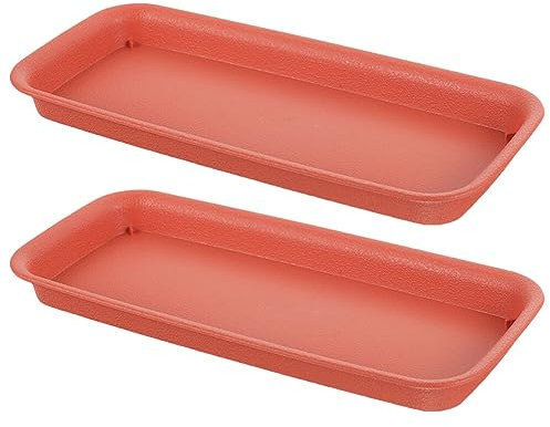 Yardwe Lot De 2 Soucoupes Carrées pour Plantes Dextérieur Et De Jardin