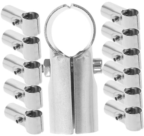 DOITOOL 12stücke Teiliges Edelstahl T-klemmen Für Endschienen Robuste Zaunverbindung Installieren Für Handlauf Und Zaunverlängerungen Langlebig Und Korrosionsbeständig