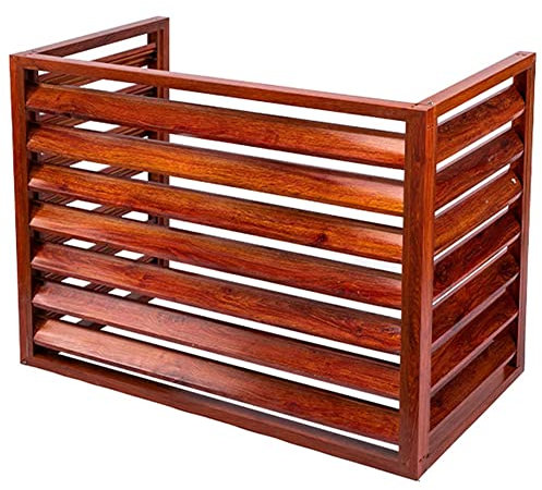 GCCSSBXF Aluminium-Jalousien-Zäune – Verstecken Sie Außen-Wechselstrom-Einheit und Mülleimergehäuse mit Klimaanlagen-Sichtschutzzaun – Gitterplatten für draußen, langlebige und stilvolle Lösung