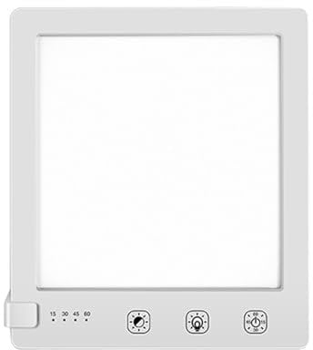 Meichoon LED Lichttherapie-Lampe 10000Lux Bionische Sonne Elektrodenlos Dimmen Tricolor Einstellung Countdown Timer Abnehmbarer Ständer Förderung von Schlaf und Konzentration Weiß