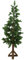 Tannenbaum Spritzguß und echtem Holzstamm,H:125cm, Sonderverkauf