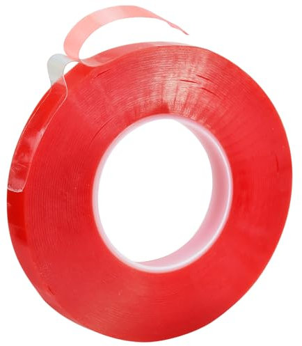 NAROSEBE Doppelseitiges Klebeband dünn, 9mm*50m, Folienklebeband Doppelseitig, PET Montageband Extra Stark, Doppelseitiges Klebeband auf Rolle, Starke klebeband für Büro DIY Handwerk Basteln
