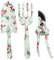 Gartengeräte-Set Gartenschaufel 3-Teilig Gartengeschenke Für Frauen Gartengeräte-Set Mit Blumendruck Robustes Gartengerät Inklusive Kelle Gartenschere Handrechen Damen-Garten-Geschenkset