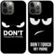Schutzhülle für iPhone 15 Pro / 15pro I Don't Touch My Phone Bedruckt I TPU Gel Silikon I 2 Stück Handy hülle Schutz