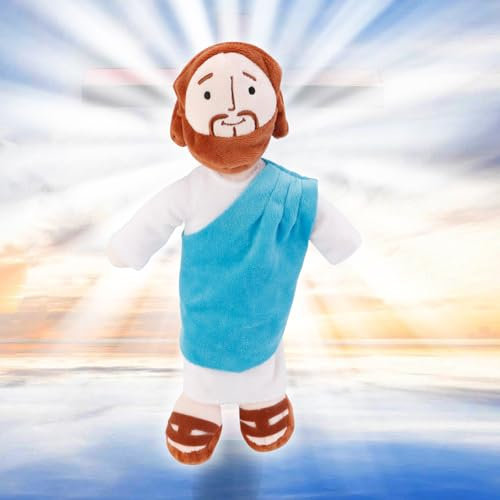 Stoff, My Friend Jesus Plush, 13 Inches, Jesus Plüschfigur, Jesus Plüsch-Puppe, Jesus Plüsch Spielzeug, Christus Religiöser Retter Jesus Plüsch Puppe, Stoff Jesus für Kinder Frauen Männer