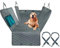 GFFGGFGH Funda Coche Perros Asiento Trasero,para Chrysler GX.Cuenta con una Ventana de visualización con Cremallera y Rejilla Cuadrada.,Grey