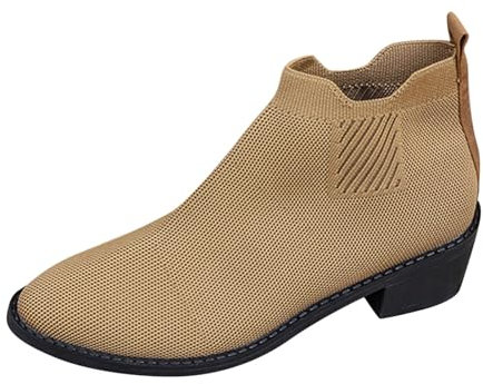 WKAYsIV Stivaletti Donna con Zepp Donna Stivali Moda Plateau Stivali Lunghi Tacco Stivaletti Estivi Donna Traforati Aperti 38 23.99