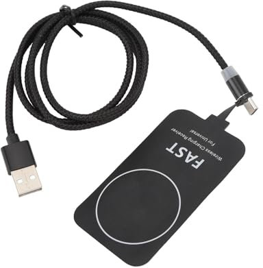 Récepteur de Charge Magnétique sans Fil de Type C, Puce de Récepteur de Charge Rapide 5 V DC 2000 MA 10 W, Adaptateur de Charge USB C Qi pour Tous Les Téléphones Portables de