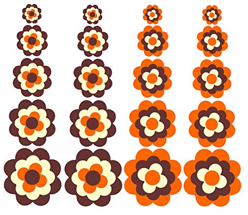 20 x Prilblumen Aufkleber Pril Autoaufkleber Retroblume Vintage Autoaufkleber Fliesenaufkleber