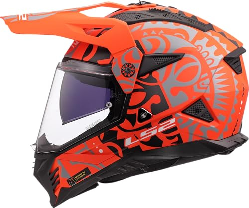 LS2, Motocrosshelme Pioneer II RANGI Matt Orange, 3XL
