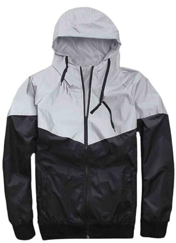 Generisch Reflektierende Jacke Damen Herren Winter Reflektoren Wasserabweisend Voll Reflektierende Unisex Laufjacke Atmungsaktiv Reflektor Reflekierend Fahrrad Winddicht Neon Jacke