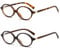 YAMEIZE Kleine Ovale Blaulicht Brille Damen - Herren Retro Blaufilter Brille Gaming Computer Brille