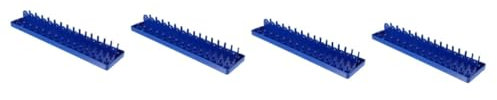 ULTECHNOVO 4 Stück Sockel-aufbewahrungshalterung Elektrowerkzeuge Besteck Inhaber Gestell Netz Magnetische Ablage Tabletts Garage Werkzeugkasten Magnetische Schüssel Treiber Blue Pp-material