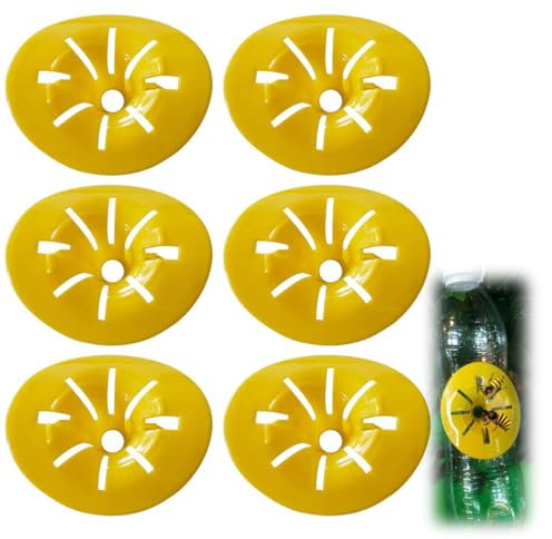 GXGM 6 Stück Wespennest Attrappe, Wespenfalle Kann Selbst Gemacht Werden, Bienenfalle Blumendesign, für Einsatz im Außenbereich Oder Gut Belüfteten Bereichen