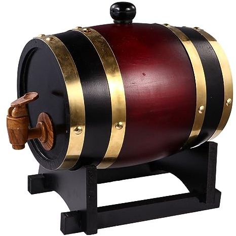 SOIMISS Barril Antiguo De Madera Dispensador De Cerveza y Vino Protección Antihumedad y Anticorrosión