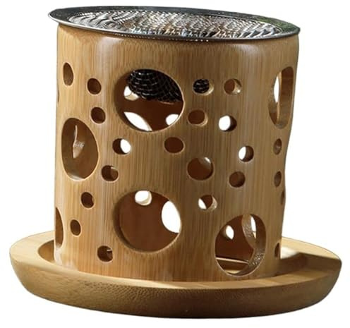 Bambus-Kerzen-aromatherapie-Brenner, Diffusor Für Ätherische Öle, Teelichthalter, Aromatherapie-ölwärmer Für Zimmer, Schlafzimmer, Büro