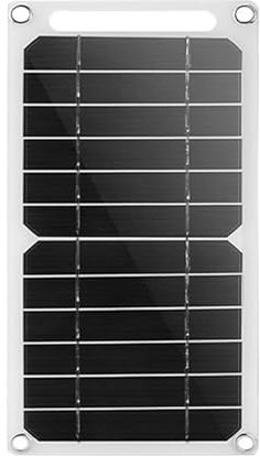 Placa Solar USB Portátil Con Doble Puerto Plegable Mini Cargador Célula Solar De Doble Salida Con Mosquetón Almohadilla De Carga Ligero Y Duradero Antigolpes Impermeable Mochilas Tiendas Y Emergencias
