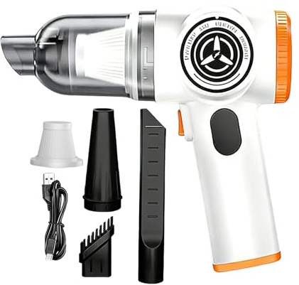 Générique Aspirateur De Voiture sans Fil,15000Pa Aspirateur Rechargeable pour L'interieur | Nettoyage Poils De Chien | pour Maison, Meubles, Véhicules, SUV, Camping-Cars, Minivans