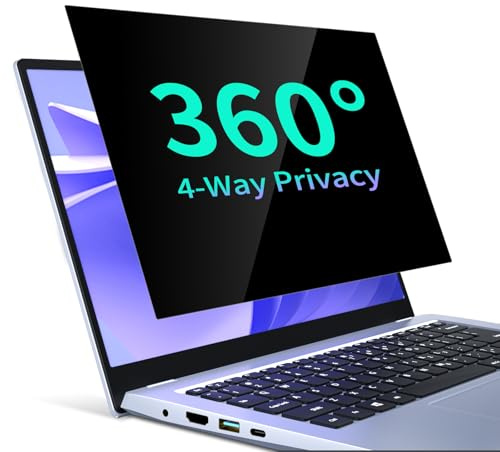 STARY 360° Laptop Privacy Screen 16 Inch 16:10 Aspect Ratio Anti Glare | All Round Anti Spy, Anti Blue light, Laptop Screen Privacy Shield for HP/Dell/Acer/Lenovo/ThinkPad/Samsung/Asus/Sony