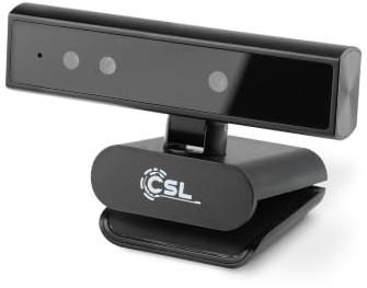 Windows Hello Kamera - CSL HelloView Slim RGB-Webcam, Infrarot-Tiefenkamera, 2560x1440@30Hz, integriertes Mikrofon, Videochat, WQHD, 1440p, Gesichtserkennung, Windows 11 Hello Login