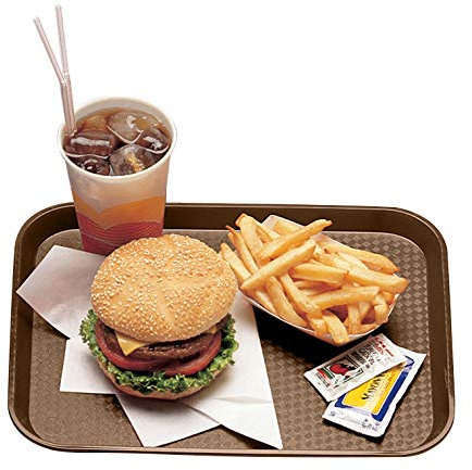 Cambro 1014FF167 Bandeja de comida rápida, 26,5 x 34,5 cm, marrón (paquete de 24)