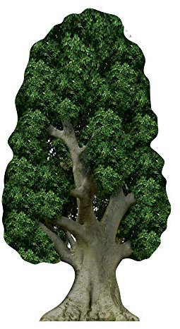 Star Cutouts Pappaufsteller von Baum