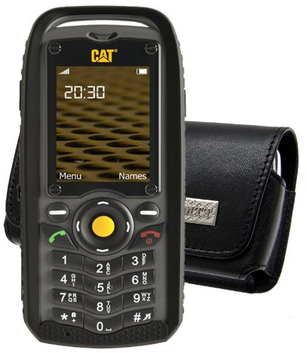 Original MTT Quertasche für / Caterpillar CAT B25 Outdoor / Horizontal Tasche Ledertasche Handytasche Etui mit Clip und Sicherheitsschlaufe*