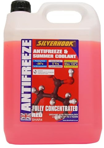 SILVERHOOK SHAR4 antigelo concentrato, 4.50 Litri, Rosso