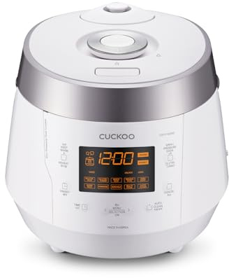 CUCKOO High Pressure Rice Cooker, 20-Cup Cooked, White, CRP-P1009SW
